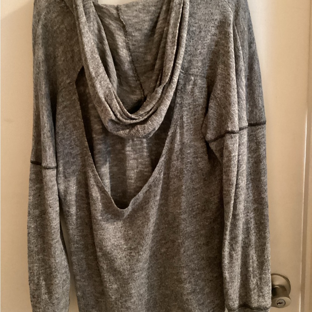 Victoria Secret PINK Lightweight Hoodie Sweatshirt Sexy Open Back Size Large - Picture 8 of 10